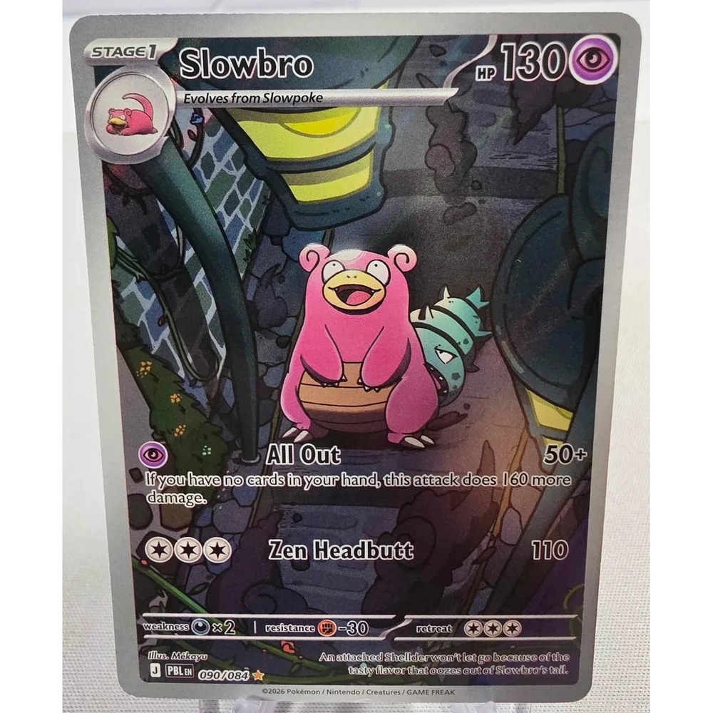 Pokemon TCG Slowbro 090/084 Pitch Black Illustration Rare Full Art English NM